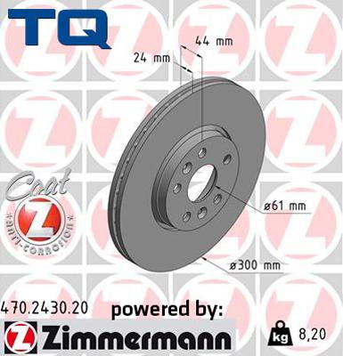 TQ 244615 - Тормозной диск unicars.by