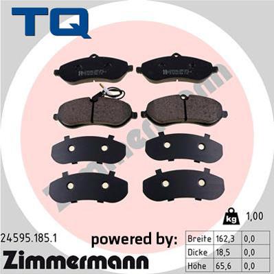 TQ 244751 - Тормозные колодки, дисковые, комплект unicars.by