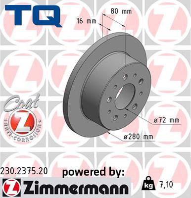 TQ 222662 - Тормозной диск unicars.by