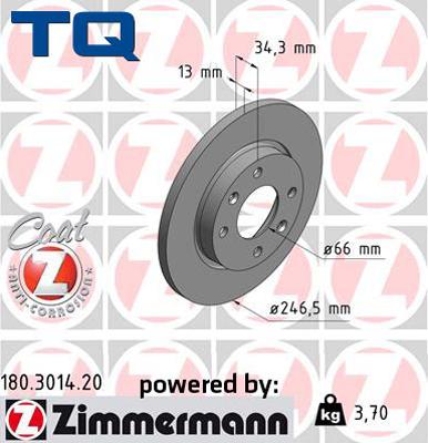 TQ 222617 - Тормозной диск unicars.by