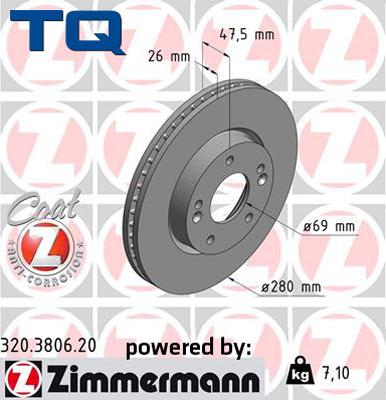 TQ 222744 - Тормозной диск unicars.by