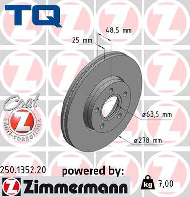 TQ 222729 - Тормозной диск unicars.by