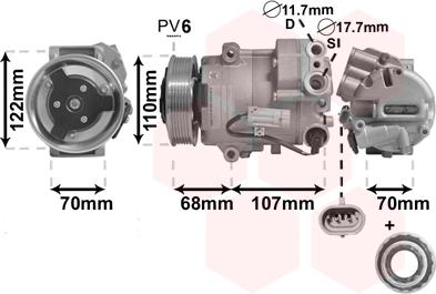 TQ TQ-3700K594 - Компрессор кондиционера unicars.by