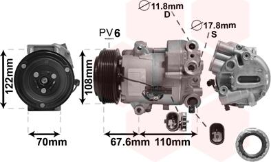 TQ TQ-3700K605 - Компрессор кондиционера unicars.by