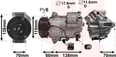 TQ TQ-3700K607 - Компрессор кондиционера unicars.by