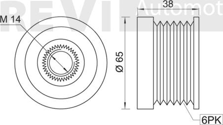 Trevi Automotive AP1029 - Шкив генератора, муфта unicars.by