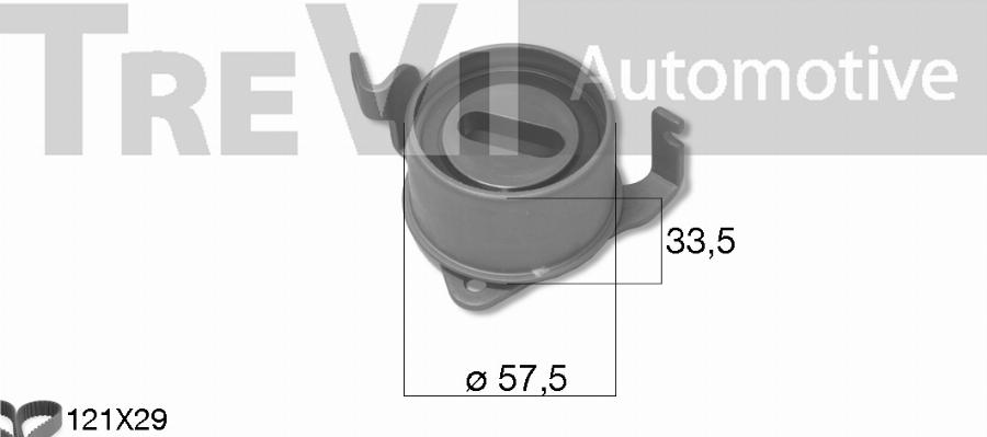 Trevi Automotive KD1493 - Комплект зубчатого ремня ГРМ unicars.by