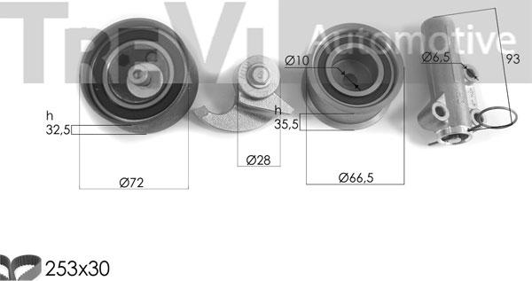 Trevi Automotive KD1462 - Комплект зубчатого ремня ГРМ unicars.by