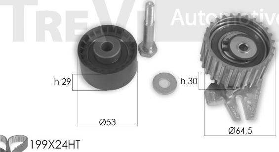 Trevi Automotive KD1427 - Комплект зубчатого ремня ГРМ unicars.by