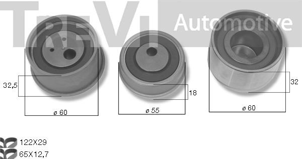 Trevi Automotive KD1508 - Комплект зубчатого ремня ГРМ unicars.by