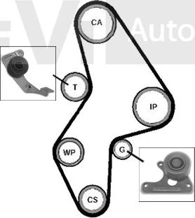 Trevi Automotive KD1003 - Комплект зубчатого ремня ГРМ unicars.by