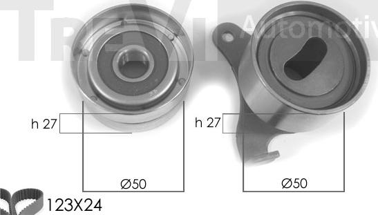 Trevi Automotive KD1023 - Комплект зубчатого ремня ГРМ unicars.by