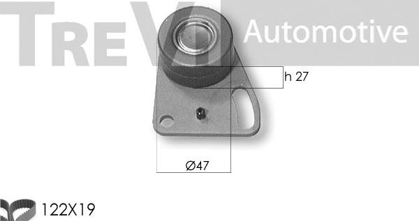 Trevi Automotive KD1117 - Комплект зубчатого ремня ГРМ unicars.by