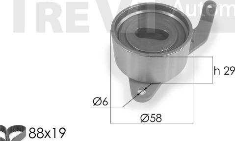 Trevi Automotive KD1135 - Комплект зубчатого ремня ГРМ unicars.by