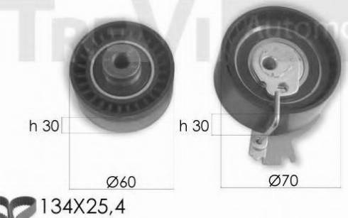 Trevi Automotive KD1364 - Комплект зубчатого ремня ГРМ unicars.by