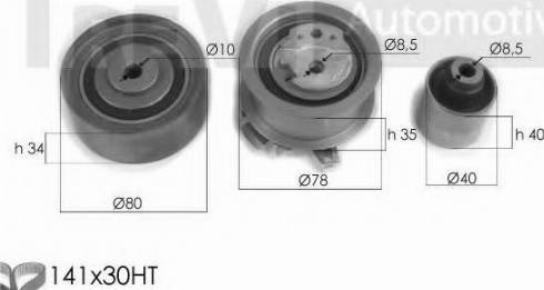 Trevi Automotive KD1313 - Комплект зубчатого ремня ГРМ unicars.by