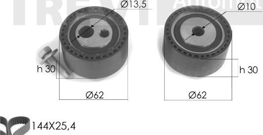 Trevi Automotive KD1213 - Комплект зубчатого ремня ГРМ unicars.by