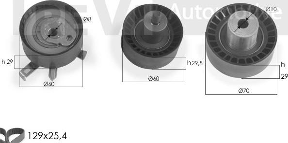 Trevi Automotive KD1281 - Комплект зубчатого ремня ГРМ unicars.by