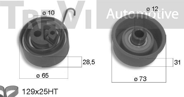 Trevi Automotive KD1271 - Комплект зубчатого ремня ГРМ unicars.by