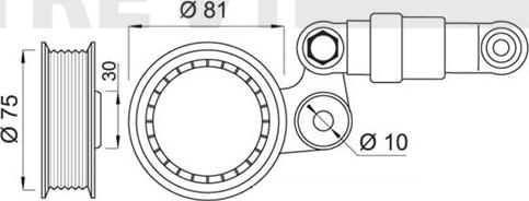 Trevi Automotive TA1451 - Натяжитель, поликлиновый ремень unicars.by