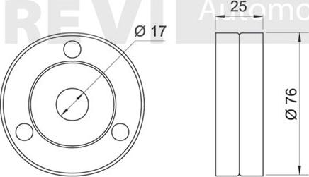 Trevi Automotive TA1500 - Ролик, поликлиновый ремень unicars.by