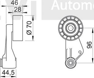 Trevi Automotive TA1271 - Ролик, поликлиновый ремень unicars.by