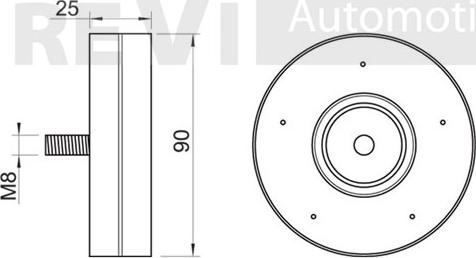 Trevi Automotive TA2012 - Ролик, поликлиновый ремень unicars.by