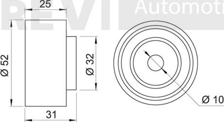 Trevi Automotive TD1142 - Направляющий ролик, зубчатый ремень ГРМ unicars.by