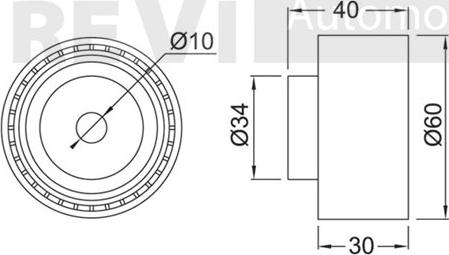 Trevi Automotive TD1339 - Направляющий ролик, зубчатый ремень ГРМ unicars.by