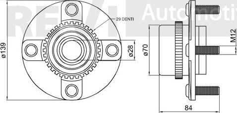 Trevi Automotive WB1456 - Комплект подшипника ступицы колеса unicars.by