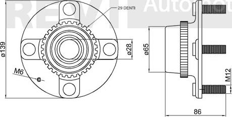 Trevi Automotive WB1457 - Комплект подшипника ступицы колеса unicars.by