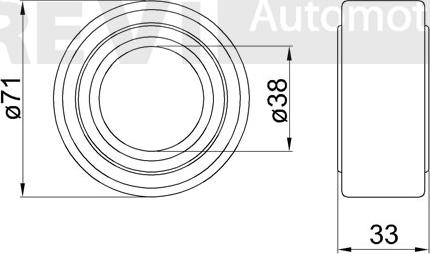 Trevi Automotive WB1425 - Комплект подшипника ступицы колеса unicars.by