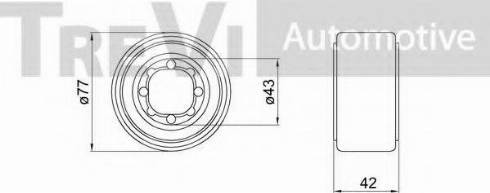 Trevi Automotive WB2475 - Комплект подшипника ступицы колеса unicars.by