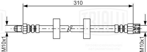 Trialli BF 4505 - Тормозной шланг unicars.by