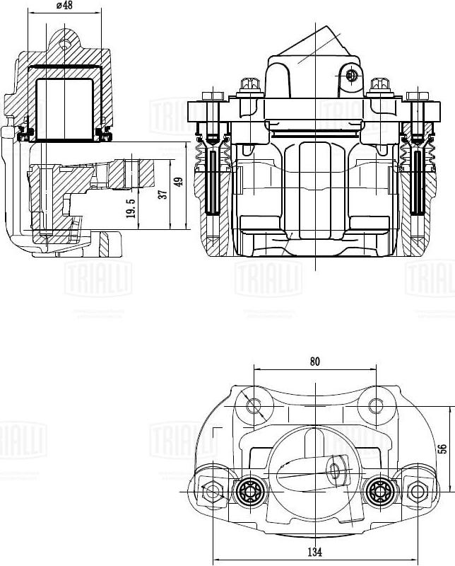 Trialli CF 409 - Тормозной суппорт unicars.by