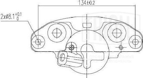 Trialli CF 012003 - Тормозной суппорт unicars.by