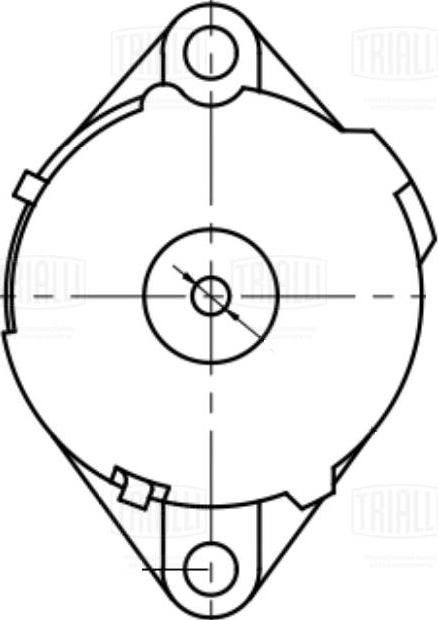 Trialli CM 5490 - Натяжитель, поликлиновый ремень unicars.by