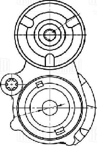 Trialli CM 5722 - Натяжитель, поликлиновый ремень unicars.by