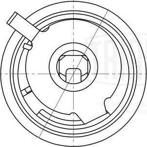 Trialli CM 6071 - Натяжной ролик, зубчатый ремень ГРМ unicars.by