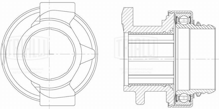 Trialli CT 122 - Выжимной подшипник сцепления unicars.by