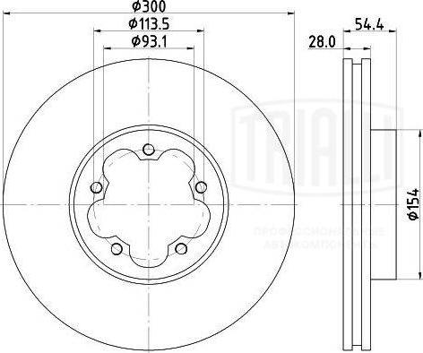 Trialli DF 105105 - Тормозной диск unicars.by