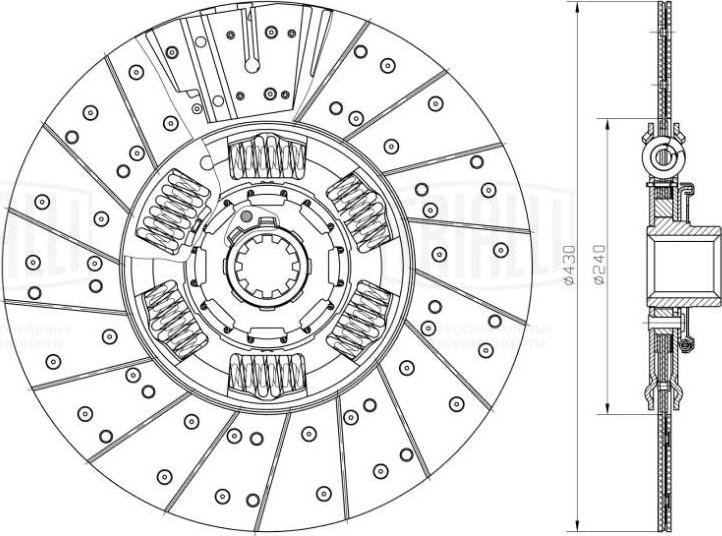 Trialli FD 402 - Диск выключения, система сцепления unicars.by