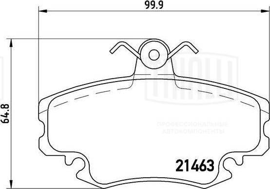 Trialli PF 095101 - Тормозные колодки, дисковые, комплект unicars.by