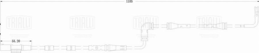 Trialli PFS 0120 - Сигнализатор, износ тормозных колодок unicars.by