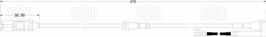 Trialli PFS 0202 - Сигнализатор, износ тормозных колодок unicars.by