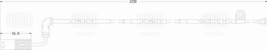 Trialli PFS 0221 - Сигнализатор, износ тормозных колодок unicars.by