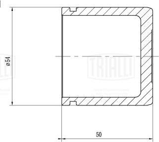 Trialli RCF 012104 - Поршень, корпус скобы тормоза unicars.by