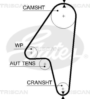 Triscan 8647 21003 - Комплект зубчатого ремня ГРМ unicars.by
