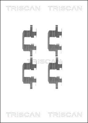 Triscan 8105 681533 - Комплектующие для колодок дискового тормоза unicars.by