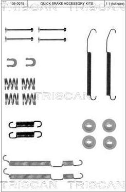 Triscan 8105 682002 - Комплектующие, барабанный тормозной механизм unicars.by